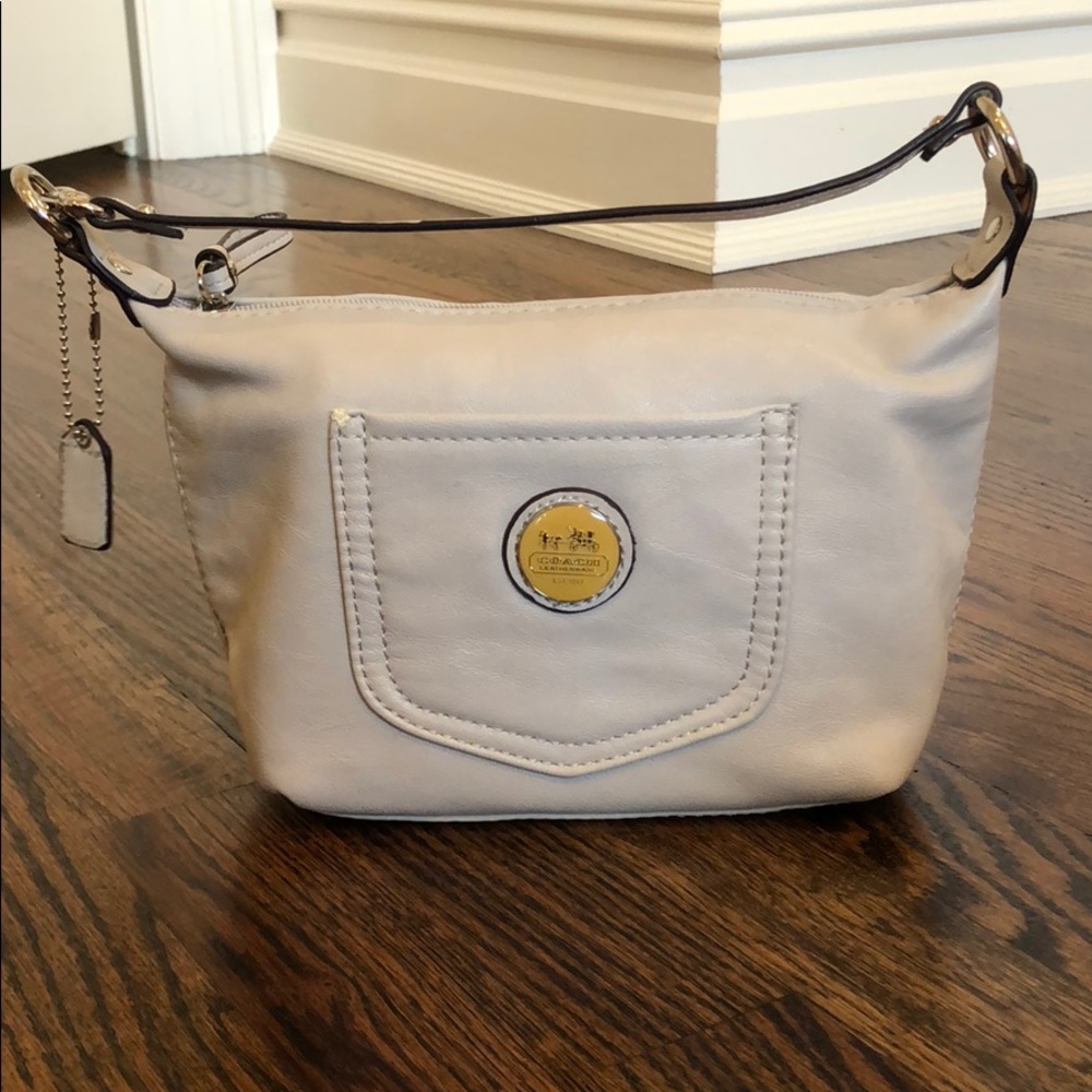 Gray mini purse